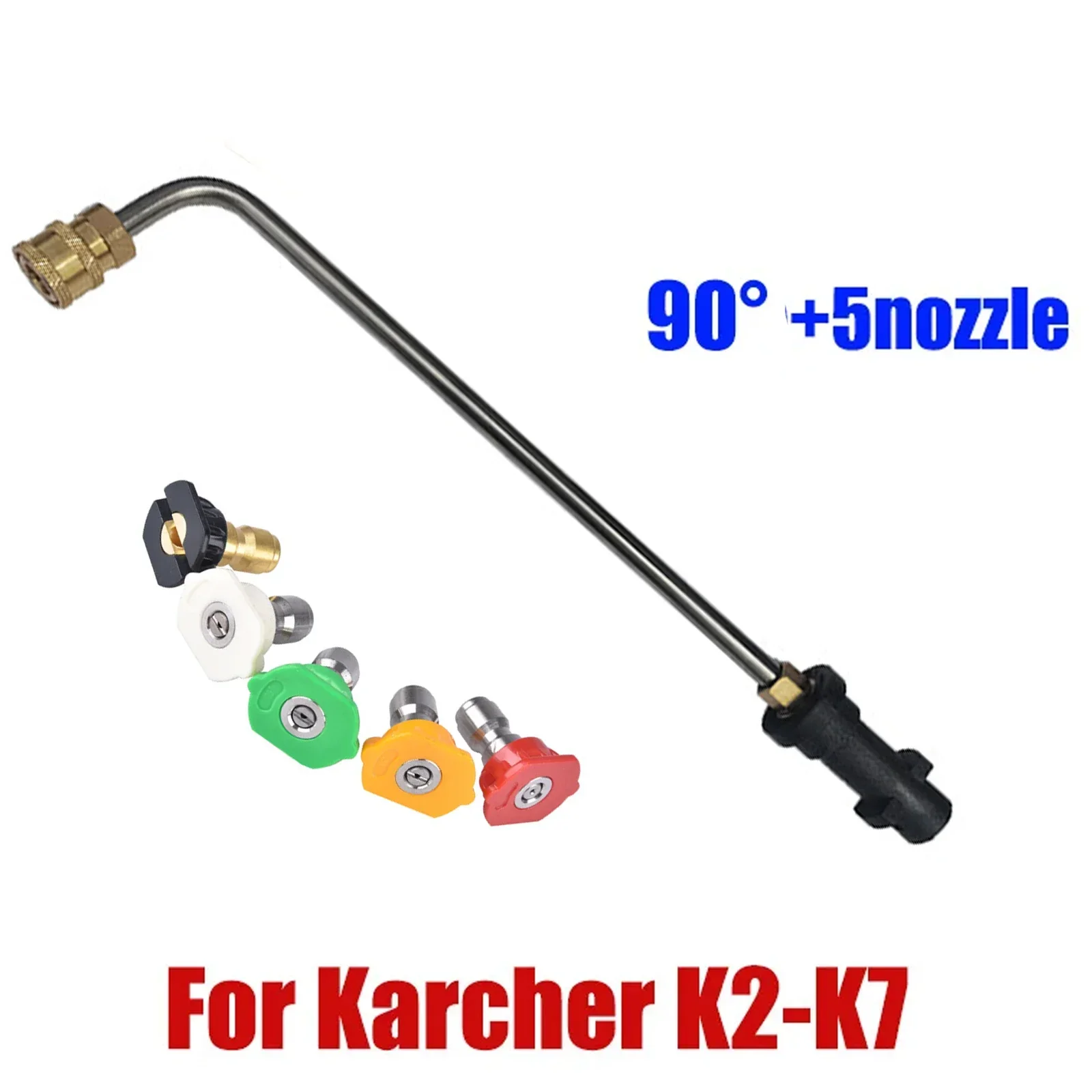 

Удлинитель водяного пистолета высокого давления для Karcher K2 K3 K4 K5 K6 K7 с насадкой, 1/4 дюйма
