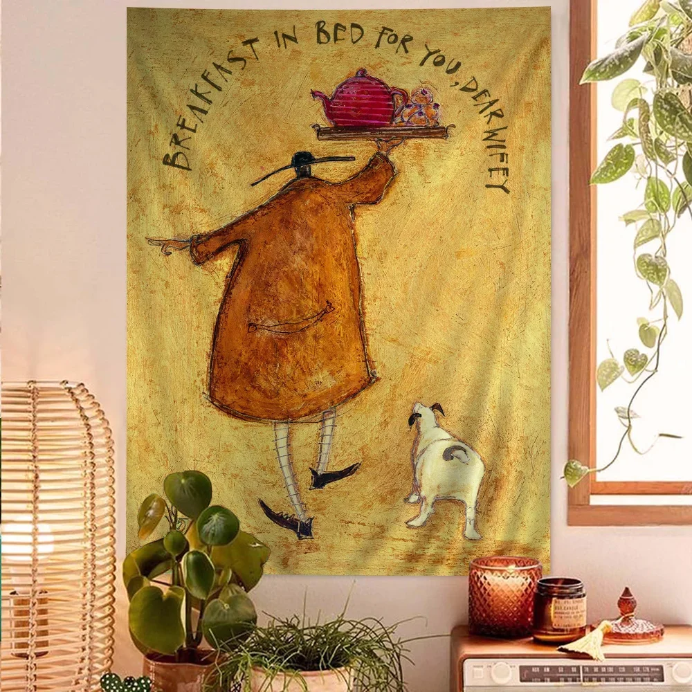 Настенный Гобелен Sam Toft с абстрактным ландшафтом искусство научная фантастика