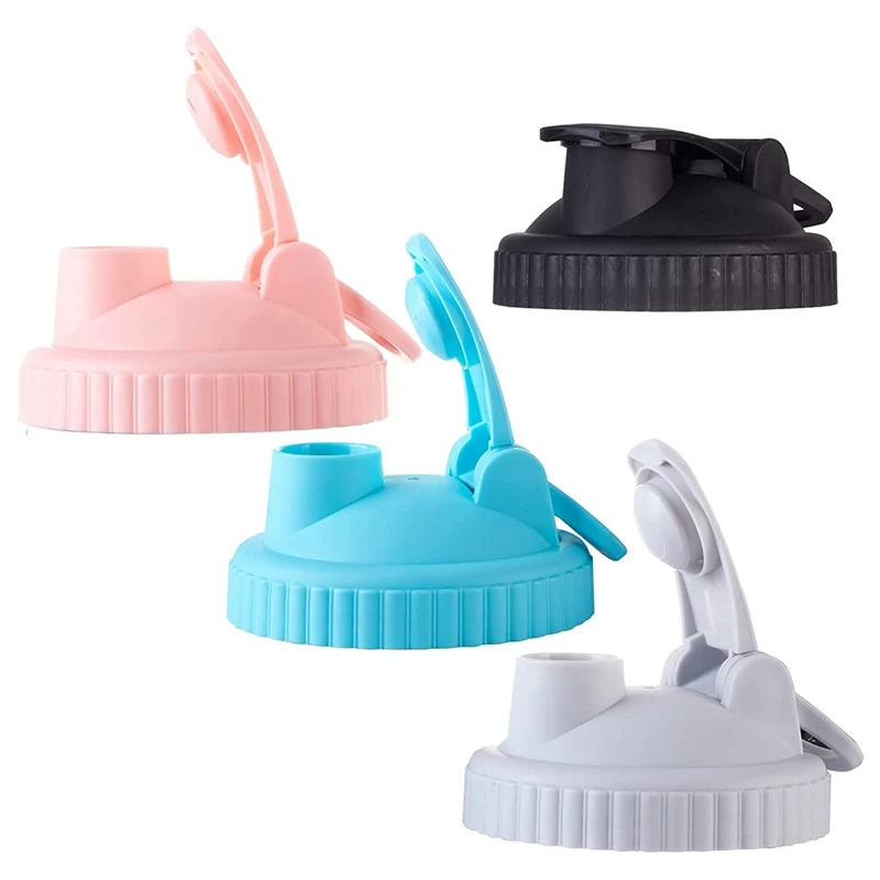 

Reusable Ordinary Mouth Mason Jar Lid 4 Pieces Flip Lid Mason Jar Lid Leak-Proof Seal Can Lid Flip Lid