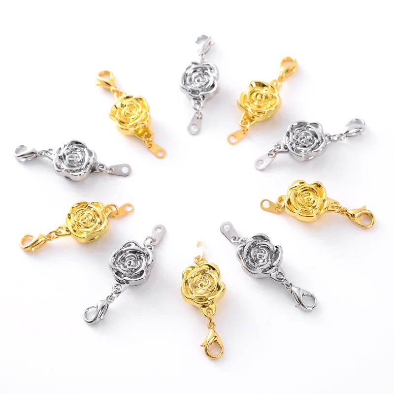 Магнитные застежки в форме розы застежки-карабины аксессуары для подвесок
