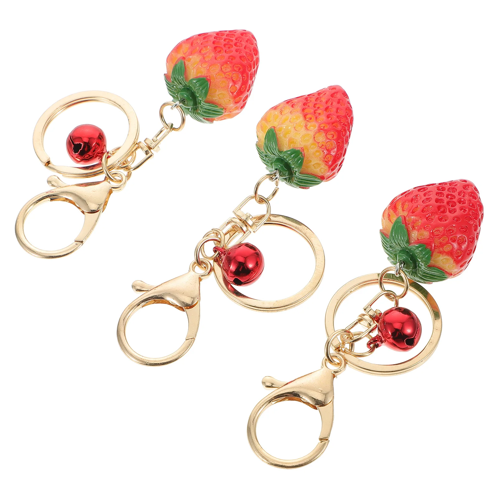 

3pcs Lovely Key Chains Bag Ornaments Key Rings Key Decor (Assorted Color)