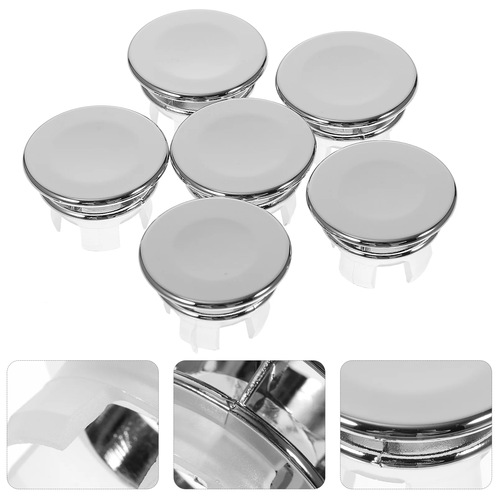 

10pcs Sink Overflow Ring Washing Basin Rings Basin Overflow Covers Bathroom Supplies