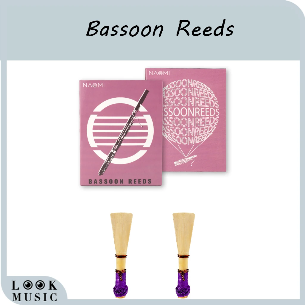 

2pcs/1set Bassoon Reeds Bamboo Bassoon Reed Cork Reeds With ndividual Moisture-Proof Case