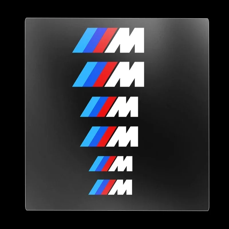 

6 шт. для BMW 1 3 5 7 серии M Performance E46 E52 E53 E60 E61 E62 автомобильный тормозной суппорт графические наклейки гоночный тюнинг наклейки Hi-Temp