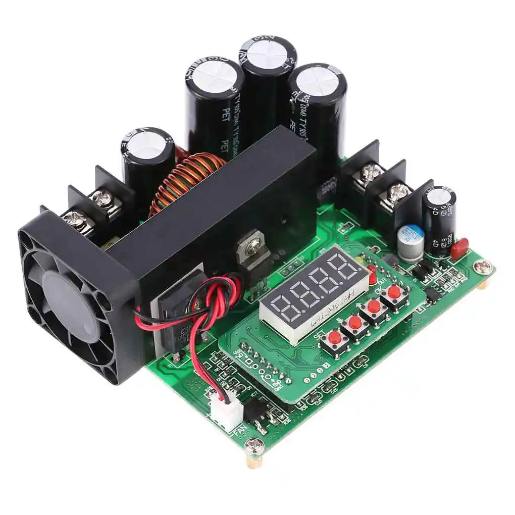 

900W Digital Control DC-DC Boost Module 0-15A IN 8-60V OUT 10-120V Step-up Converter Power Supply CC CV LED Display