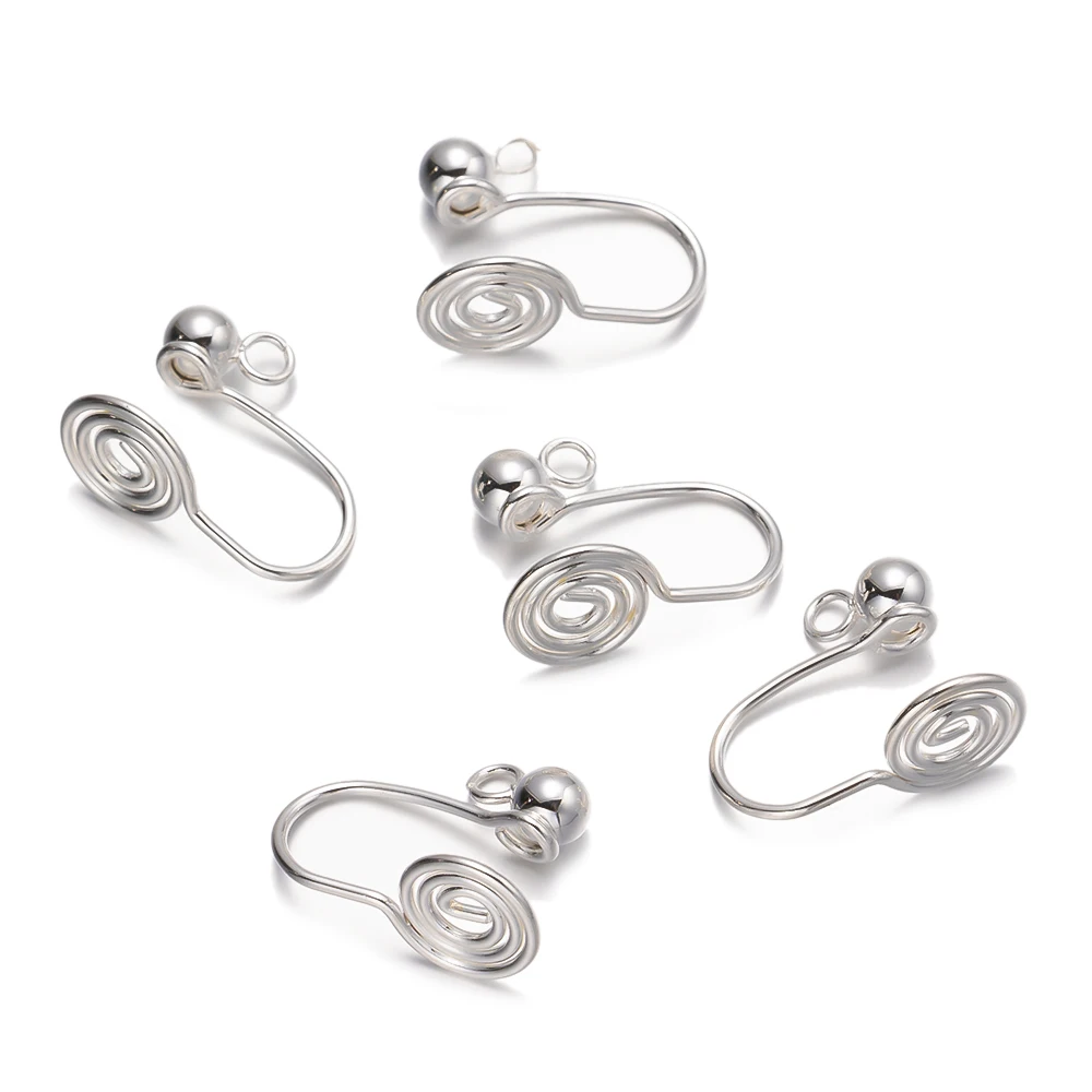 10 шт. зажимы для ушей из нержавеющей стали спиральная катушка от комаров основа