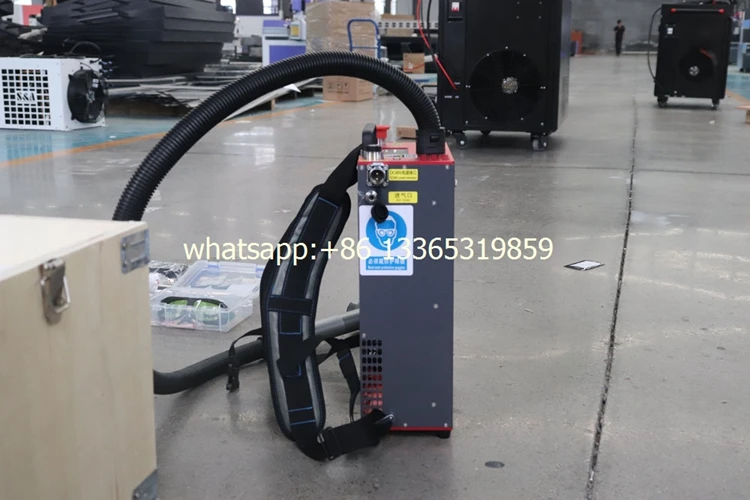 Импульсная лазерная чистящая машина для рюкзака 300 Вт портативный лазерный