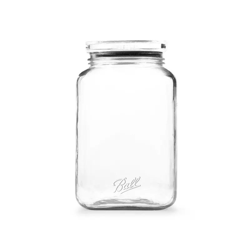 

Stack & Store Gallon Jar (15.6 Cup/124 oz.), Glass Storage Jar Small container Squeeze bottle Food storage containers Kitchen or