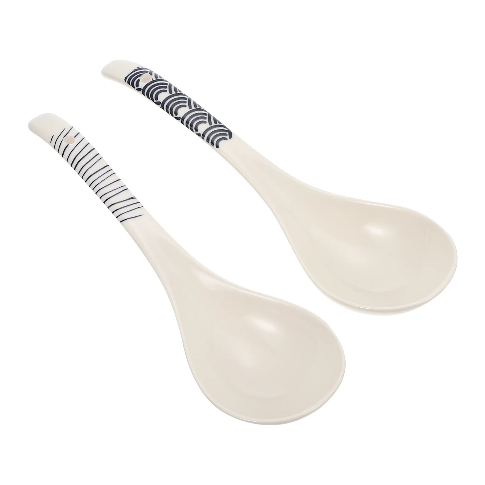 

Spoon Spoons Soup Kitchen Ceramic Porcelain Serving Chinese Rice Ladle Mixing Asianhandlewhite Porridge Supply Honey Sugar