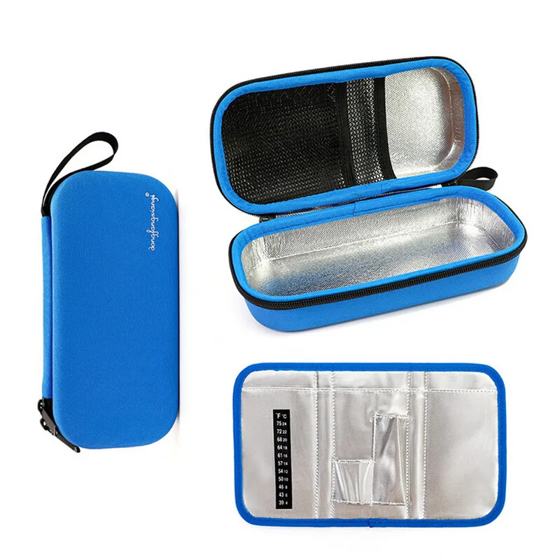 

Портативная сумка-холодильник для инсулина из ЭВА, ледяная сумка, Женский дорожный холодильник, контейнер для таблеток из алюминиевой фольги, сумка для льда, сумка-холодильник