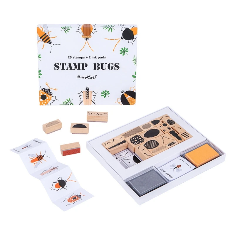

Animal Recognition Insect Stamp Toys Baby Cognition Puzzle Toys Educational Toys