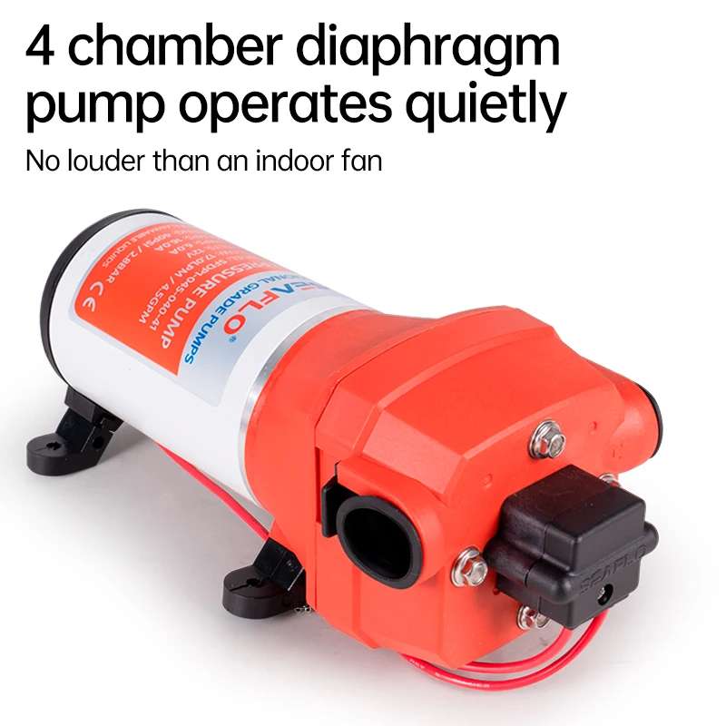 Seaflo 41 Serises 12 В 24 постоянного тока Мембранный насос Самовсасывающий