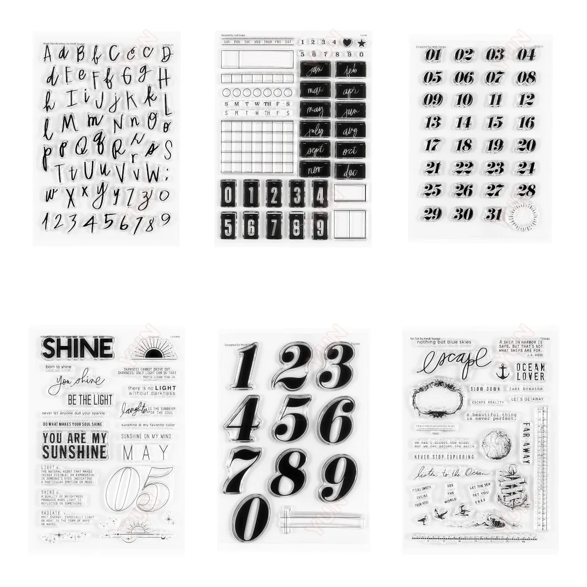 

New Clear Stamp Alphanumeric Agenda Decoration Reusable Handmade Diy Embossed Make Scrapbook Greeting Card Decoration