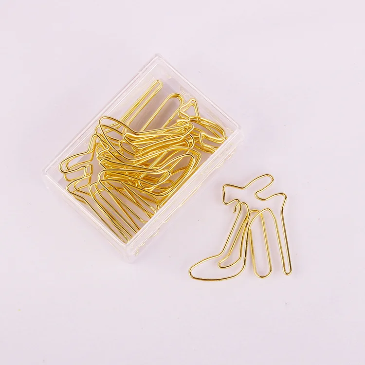 

Creative Metal 4-word Clip 8 Sets Gold Cute Special-shaped Paper Clips Stationery Colored Paper Clips halloween decoration
