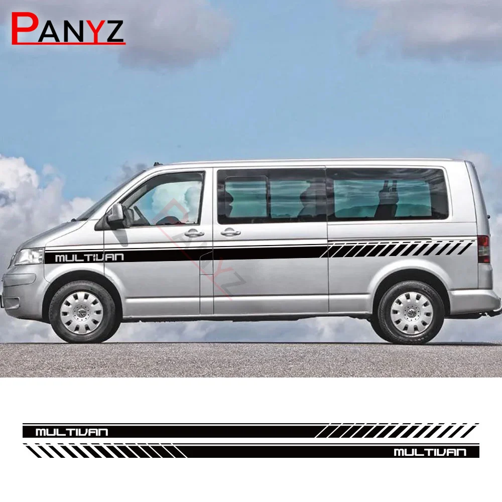 

2 шт., виниловые наклейки на дверь автомобиля Volkswagen VW Multivan T4 T5 T6