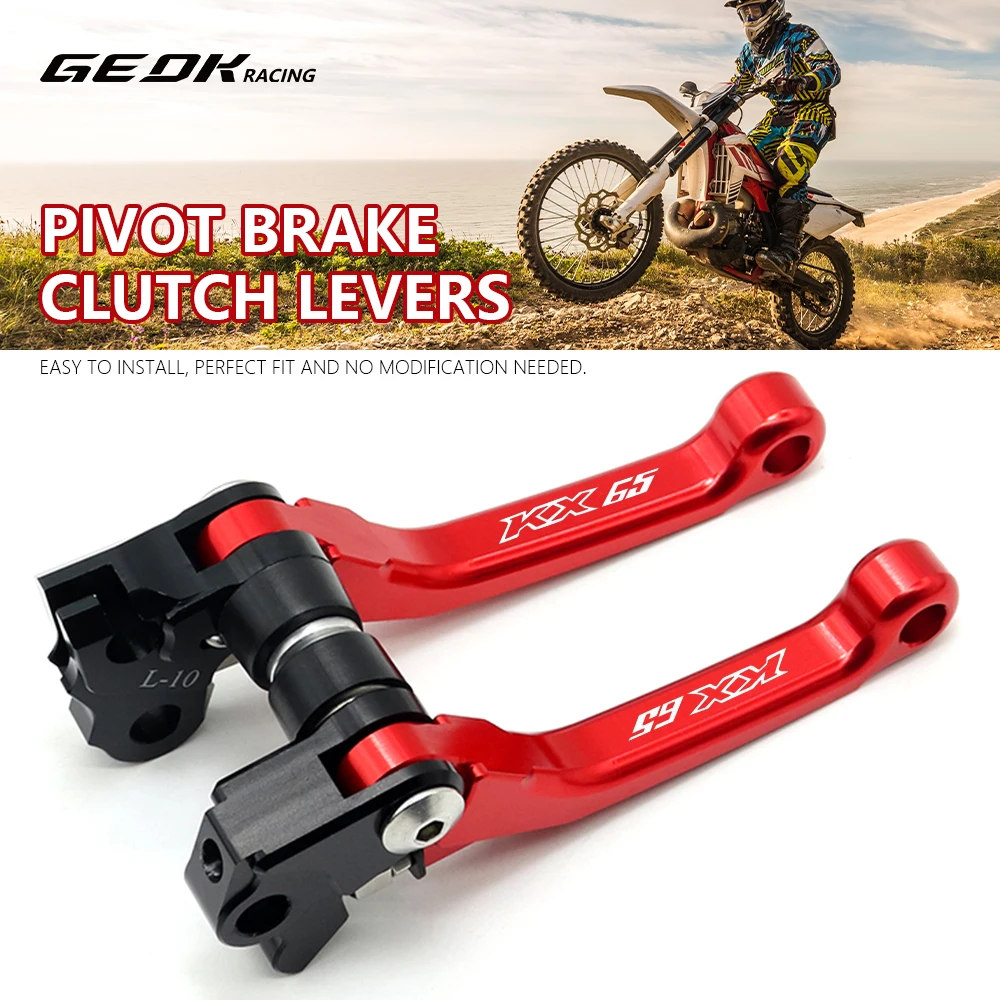 

For Kawasaki KX 65 85 125 250F 450F KX65 KX85 KX125 KX250F KX450F Motocross Pivot Dirt Bike CNC Brake Clutch Levers Handle