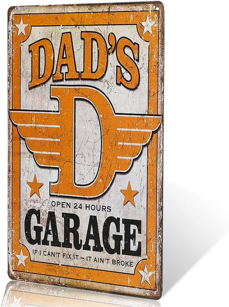 dingleiever-Dad's Garage жестяная металлическая вывеска Декор забавный юмористический