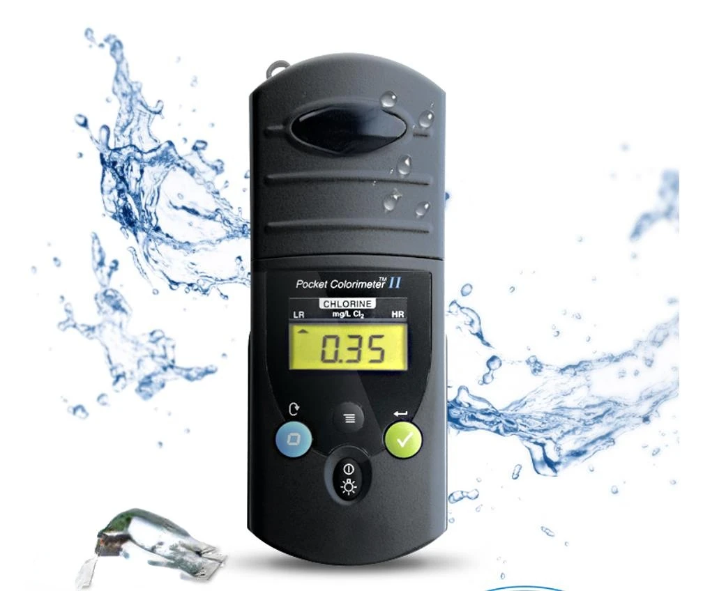

PCII Pocket Portable Colorimeter Residual Chlorine Total Chlorine Chlorine Dioxide Water Quality Detector Package
