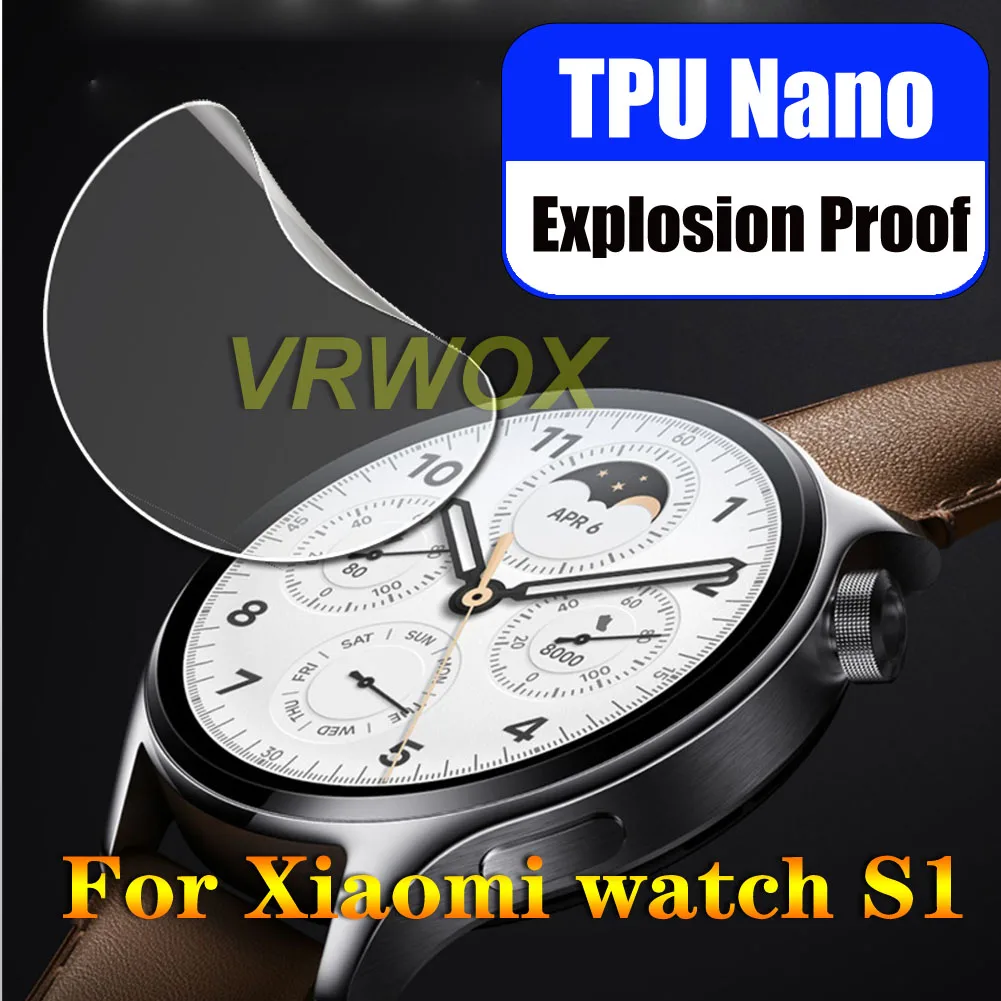 

3PCS For Xiaomi Watch S1/S1 Pro M2134W1/S1 Active Sport Watch HD Clear Anti-Scratch Nano Explosion-proof Screen Protector
