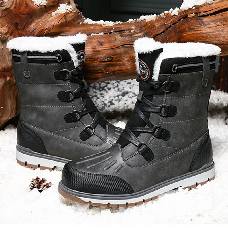 Новые зимние ботинки мужские уличные ботильоны в британском стиле с высоким