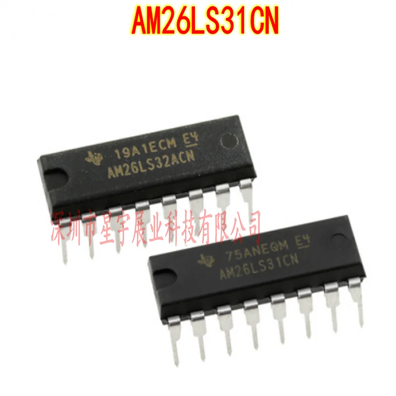 

5PCS AM26LS31CN imported original TI chip line driver transceiver connector straight plug DIP-16