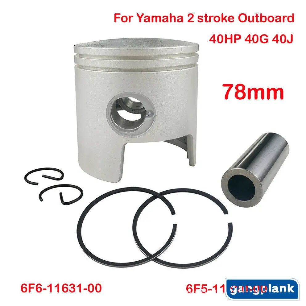 6F5-11631-00 6F6-11631-00-95 Комплект поршней STD 6F5-11610-00 Кольцо для Yamaha 40HP E40 E40G E40J T36- 04020200 Parsun HDX