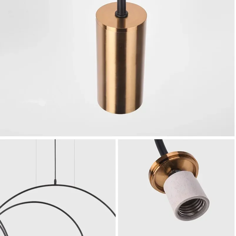 Postmodern Art Lines geometric pendant light Designer Home Volta Estiluz lamp Fixtures Dining Room Studio llinear