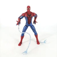marvel genuine spiderman super joint movable action figure with wheel joints function toy spider man children gifts collectible