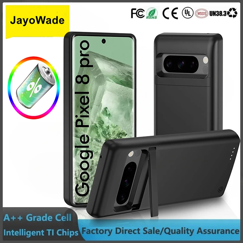 Модный чехол-аккумулятор JayoWade 10000 мАч для Google Pixel 8 Pro, зарядный чехол для телефона Google Pixel 7 Pro (art.: 3920db080701e) - 3920db080701e