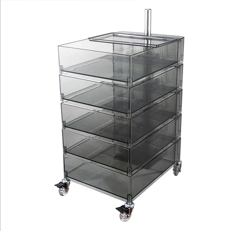 Элегантные книжные шкафы на колесах акриловые витрины для растений гостиной