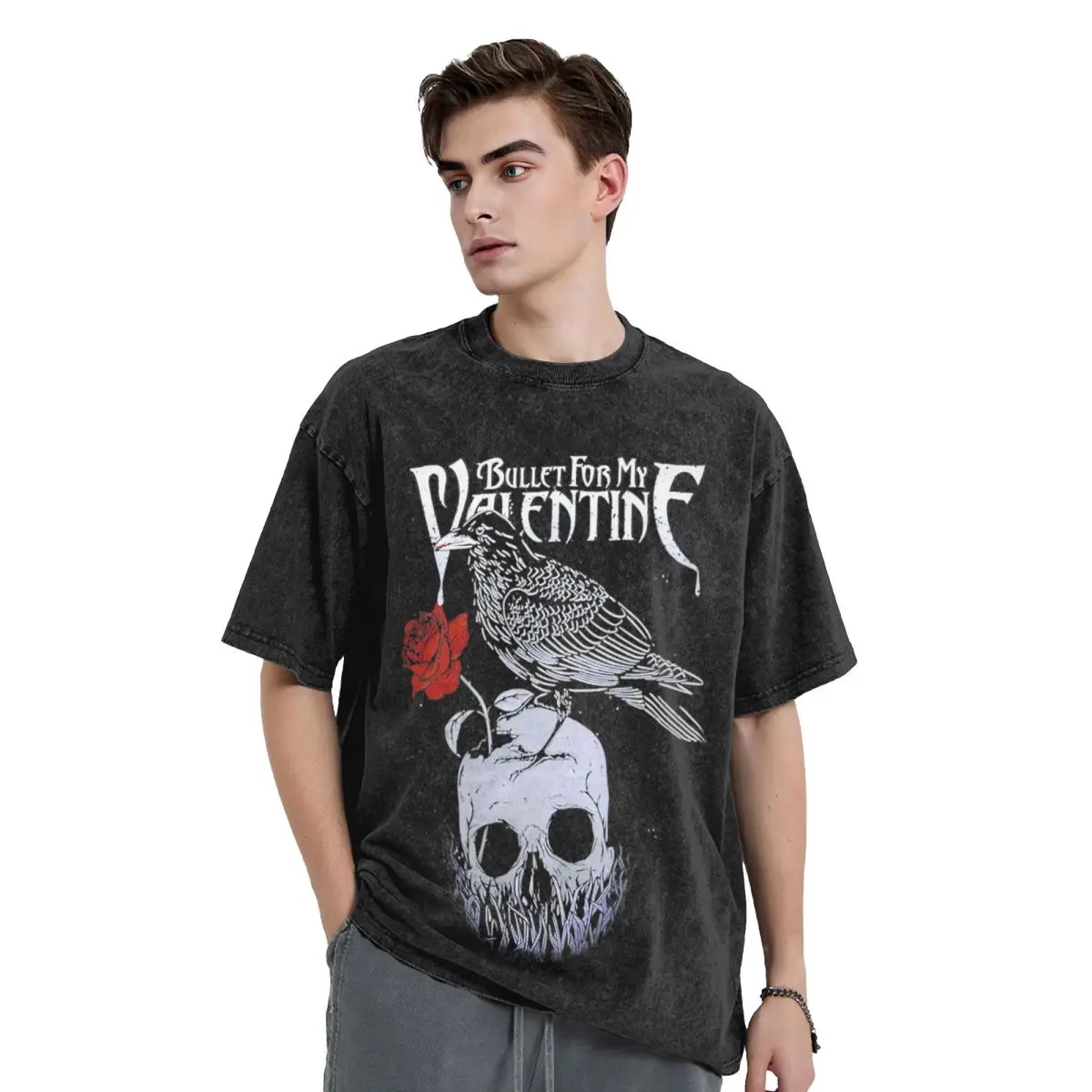 Мужские забавные подарочные футболки Bullet For My Valentine альбом 2021 топы пляжная
