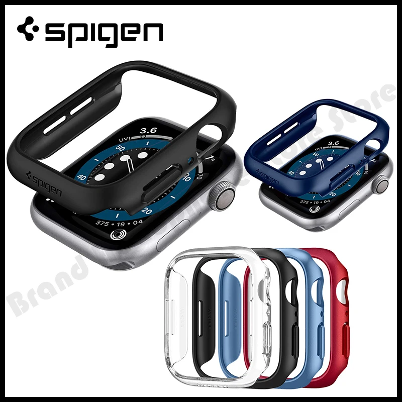

Spigen Thin Fit Watch Case Hard PC Anti-fall Frame Bumping Cover For Apple Watch Ultra 8 7 SE 6 5 4 45mm 44mm 41mm 40mm 49mm