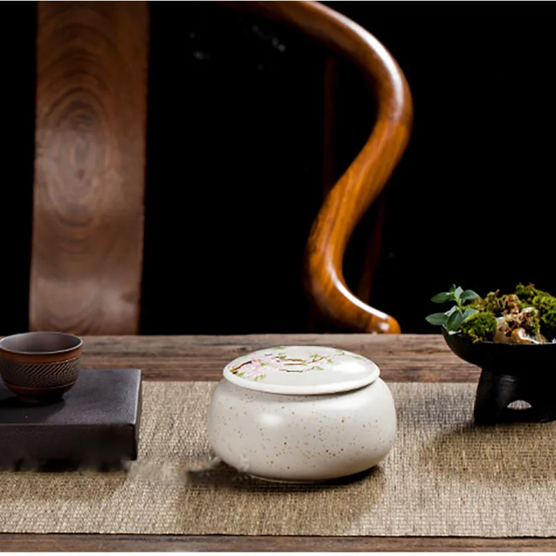 Керамические чайные банки с узором плоские герметичные конфеты орехи кофейные