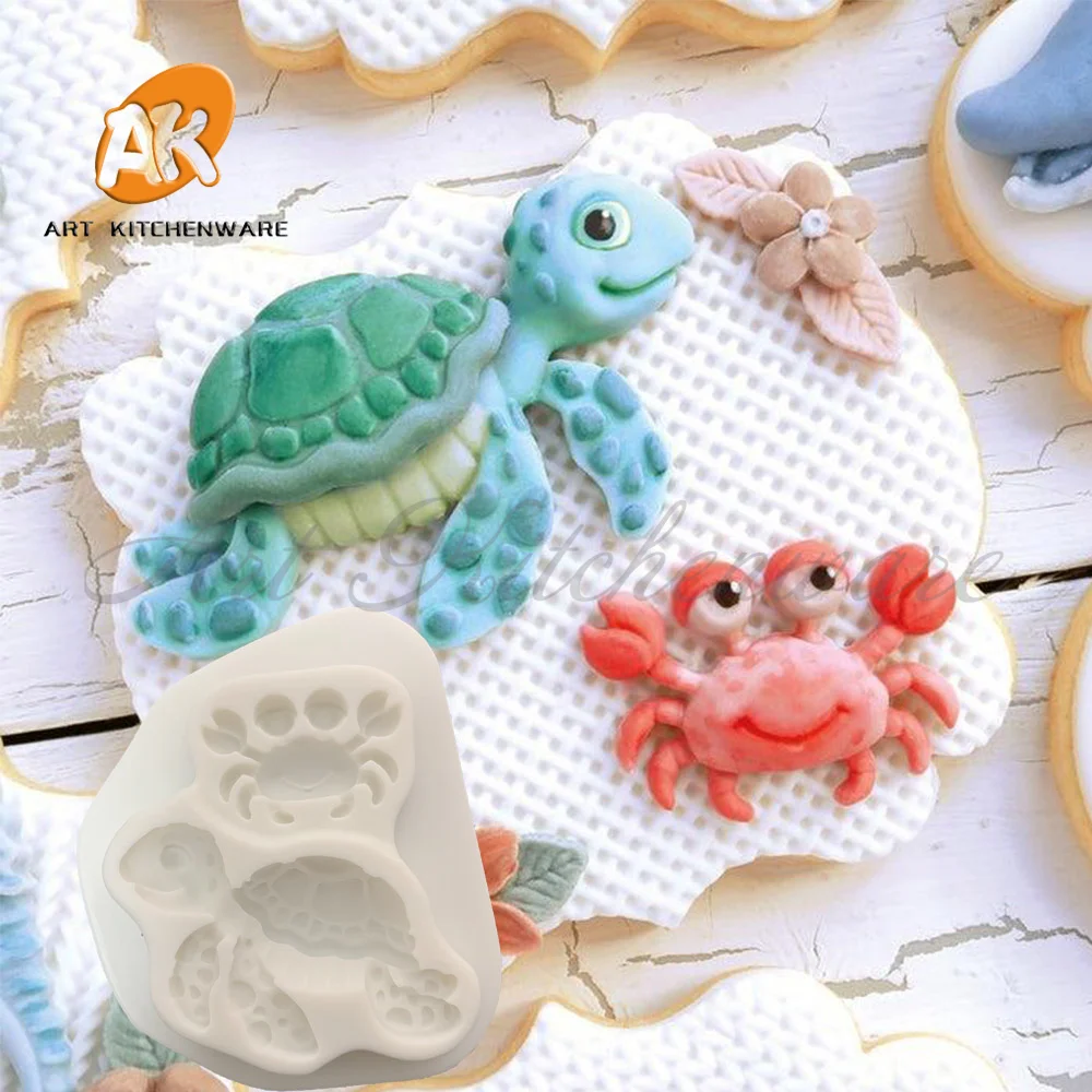 

Силиконовая форма для торта "Краб и черепаха"