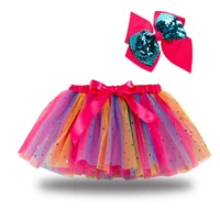 2022 new children clothing tutu skirt baby girl clothes colorful mini pettiskirt girls party dance rainbow tulle skirts 12m 8y