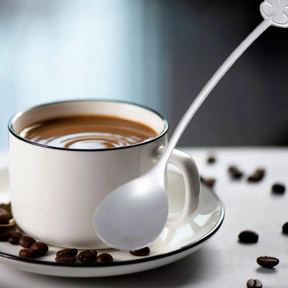 

Сервировочная Ложка, креативный удобный захват, гладкая кромка, прочная конструкция, чайная ложка, инструмент для ресторана