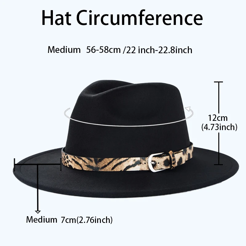 Fedora Hats For Women Men Wide Brim 