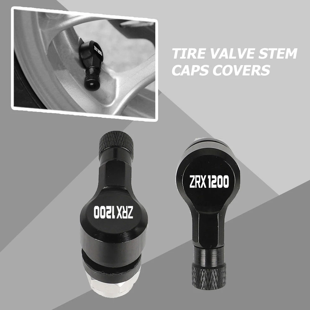 

Motorcycle Parts CNC 90 Degree Cover Wheel Tire Valve Stem Airtight Covers Cap For Kawasaki 1999-2007 ZRX1200 ZRX 1200 2006 2005