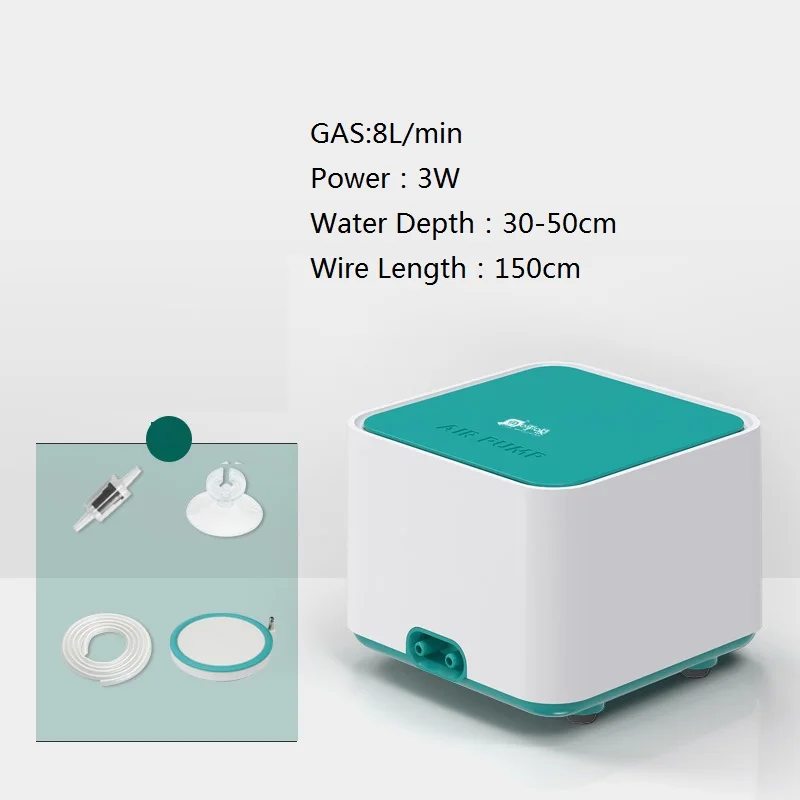 Аквариумный кислородный насос бесшумный аэратор |