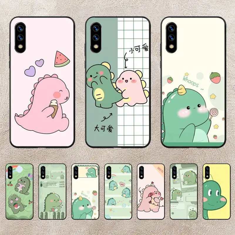 

Cute Dinosaur Baby Fashion Phone Case For Huawei G7 G8 P7 P8 P9 P10 P20 P30 Lite Mini Pro P Smart Plus Cove Fundas