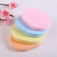 6pcs facial cleansing sponge puff face cleaning wash pad puff available soft makeup seaweed sponge makeup cleansing random color