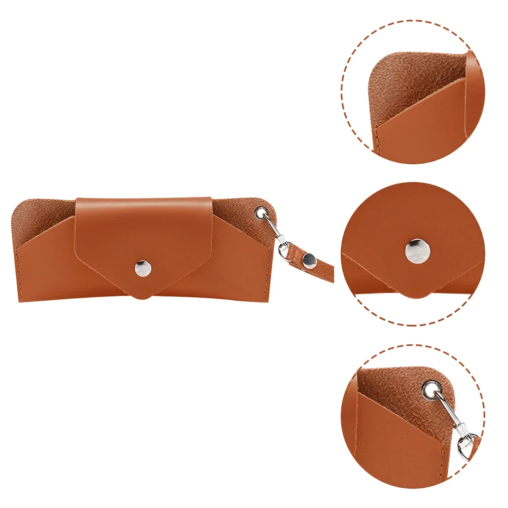 

Lightweight Glasses Bag Travel Ladies Case Hanging Eyeglasses Pu Convenient Pouch