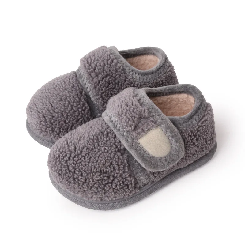 

CAPSELLA KIDS Baby Girls Autumn Winter Soft Soft Coral Fleece Indoor Slippers Shoes Children Boys Cute Flat Slippers 13-18 Cm