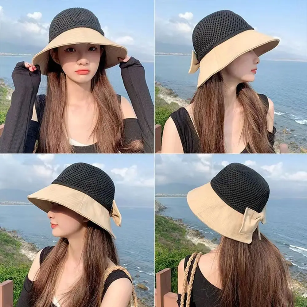 

Outdoor Wide Brim Panama Hat UV Protection Bucket Hat Sunshade Hat Beach Cap Sun Cap