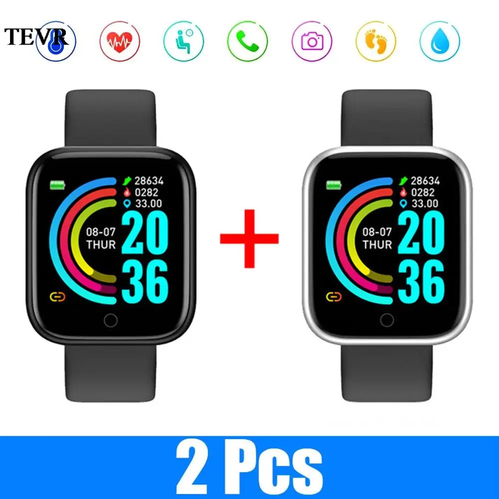 

Y68 Smart Watch Men 2021 Smartwatch Heart Rate Blood Pressure Sleep Motion Tracking Monitoring Smart Bracelet for Android IOS