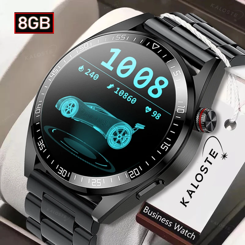 

2022 New Bluetooth Call Smart Watch 454*454 Full Touch Screen Clock Heart Rate Blood Oxygen Watch 8GB Local Music Smartwatch Men