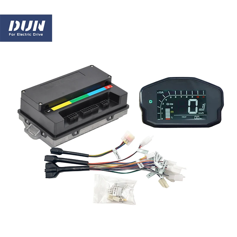 

VOTOL EM50S 55A 1KW BLDC Sine Wave Controller For QS Wheel Mid Drive Motor with DKD LCD Speedometer Display Kit