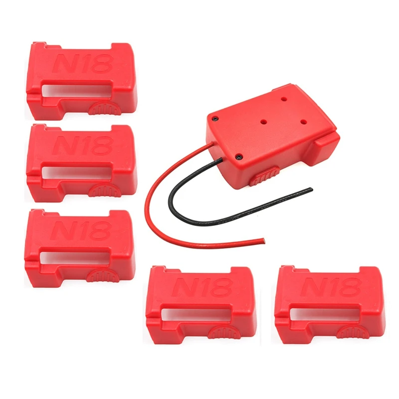 

Battery Holder For MK M18 18V Battery Storage Shelf Clip Wall Mount Dock Hanger & For MK Battery Adapter