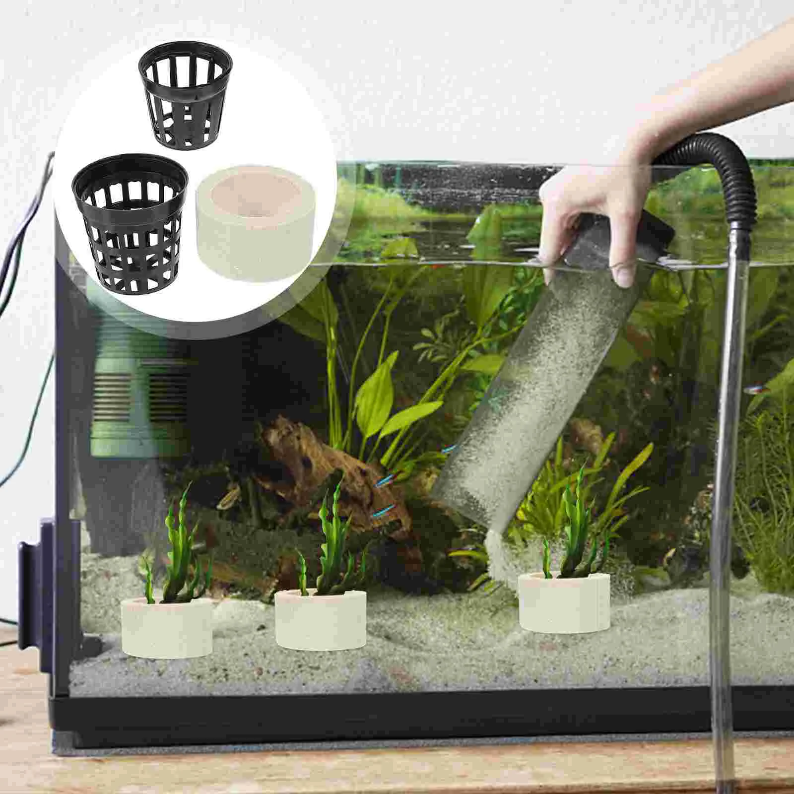 

1 Set of Household Plant Holders Professional Plant Weights Replaceable Net Cups