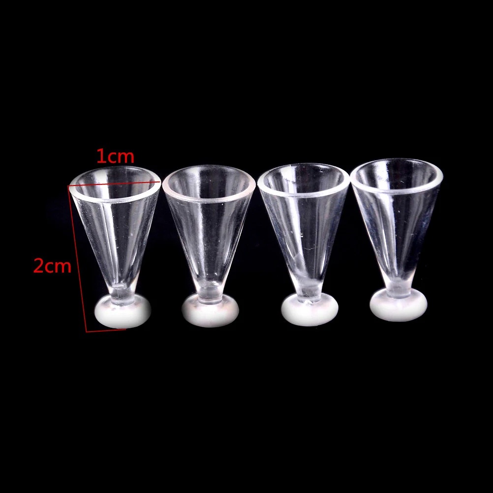 

New 4pcs 1:12 Dollhouse Miniature Juice Cup Tableware Set Doll Food Kitchen Toy 2022 Most Popular Lowest Price New Year Gifts